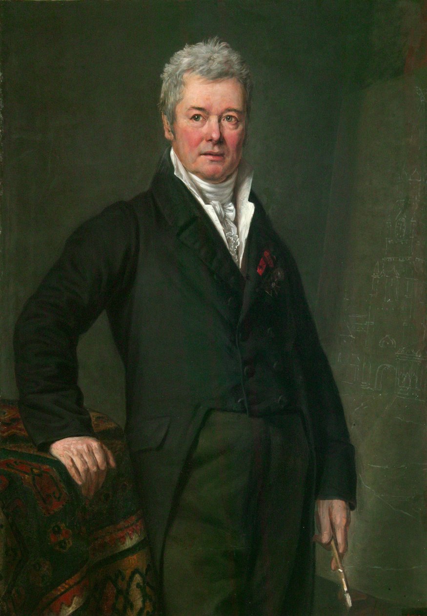 Fjodor Alekszejev művész portréja 1753-1824, 1820 alkotó: Mikhail Ivanovich Terebenev