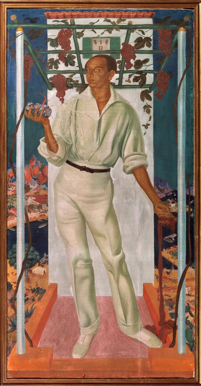 Roberto Montenegro Nervo mexikói művész portréja (1887-1968) (Roberto Montenegro Nervo mexikói művész portréja) - Alekszandr Jevgenyevics Jakovlev (1887-1938) festménye, olaj, vászon alkotó: Mikhail Nikolayevich Yakovlev