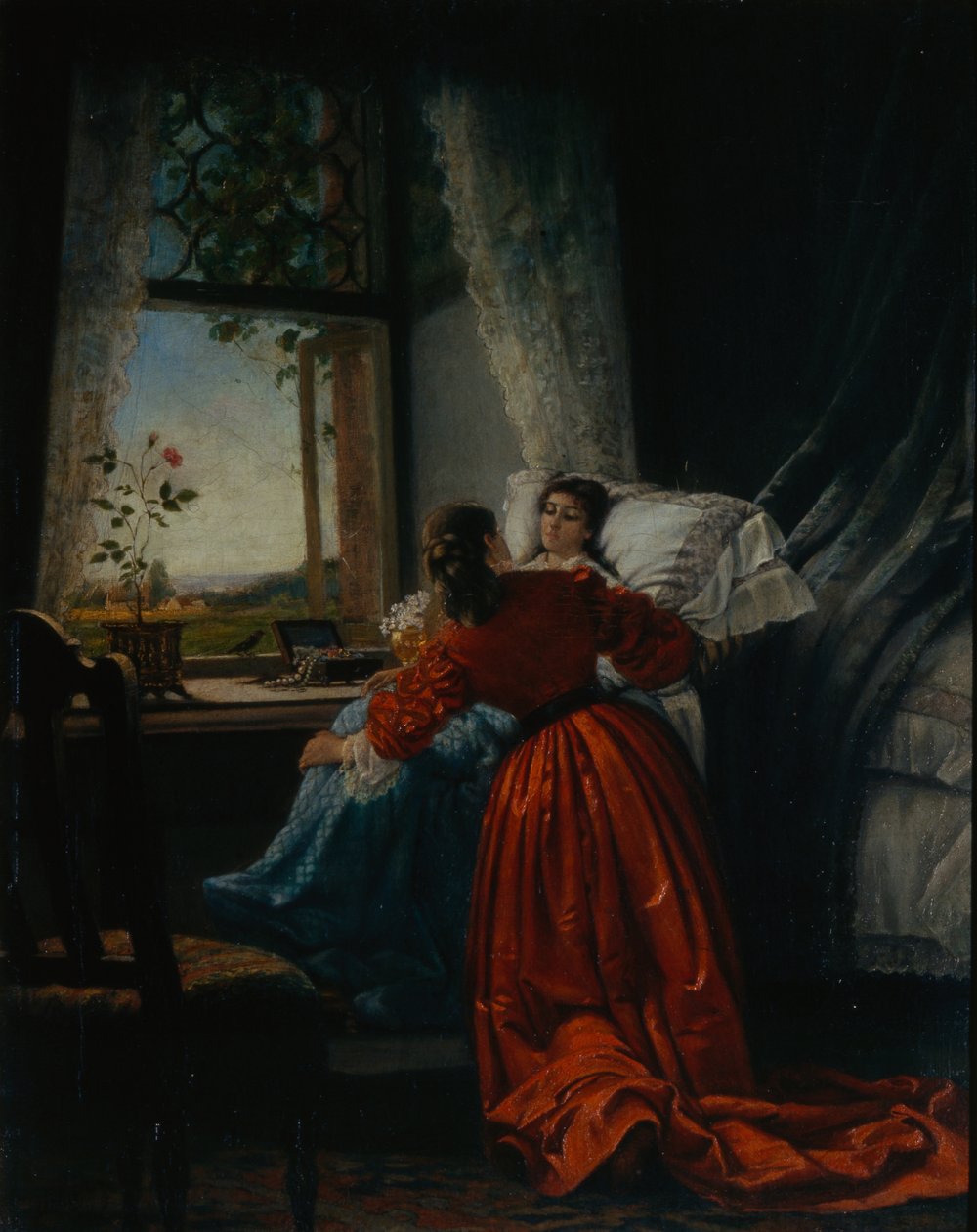 Beteglátogatás, 1885 alkotó: Mikhail Petrovich Klodt Baron