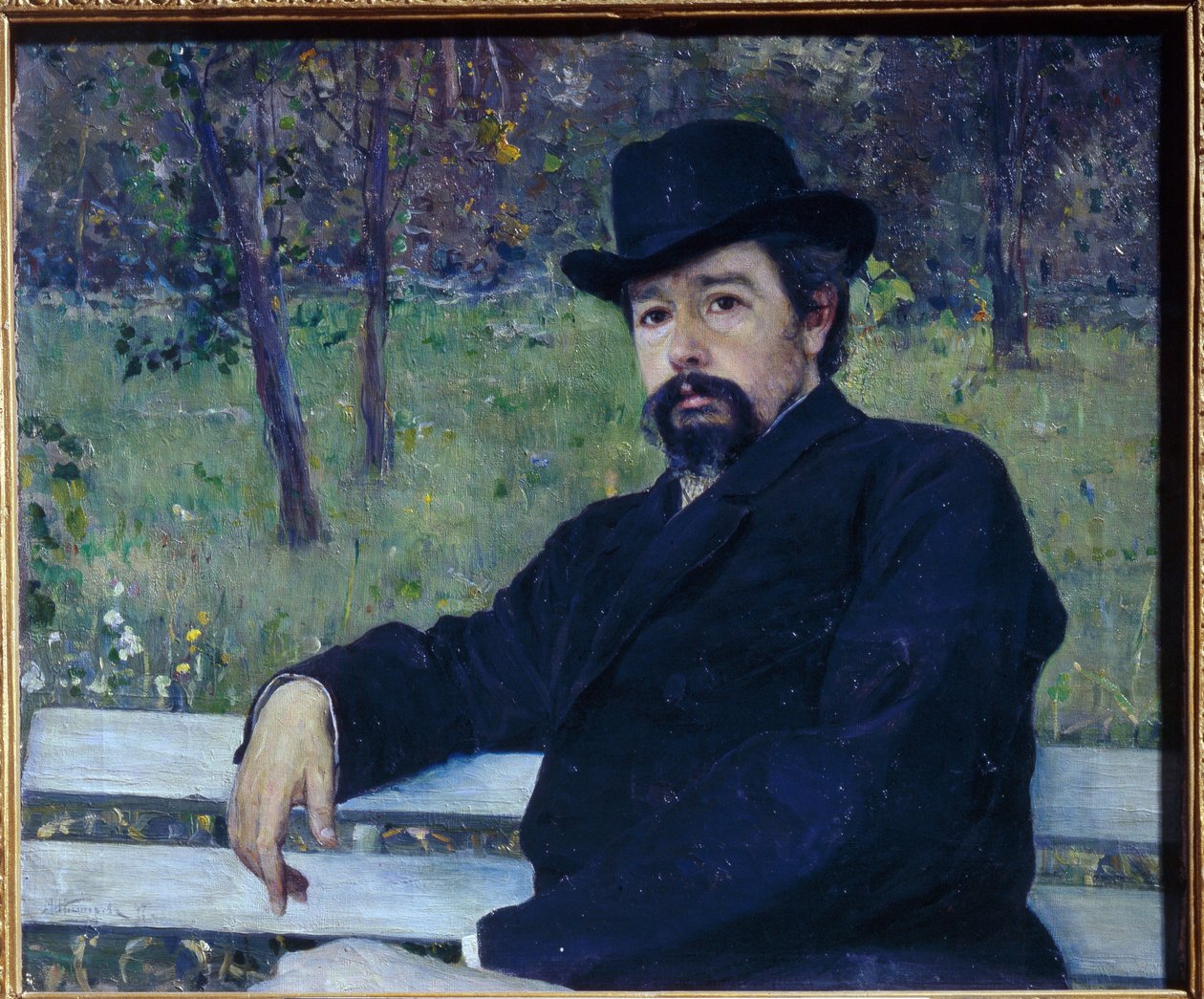 Nyikolaj Alekszandrovics Jarosenko festő portréja alkotó: Mikhail Vasilievich Nesterov