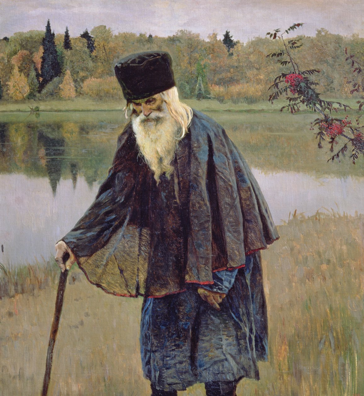A remete, 1888 alkotó: Mikhail Vasilievich Nesterov