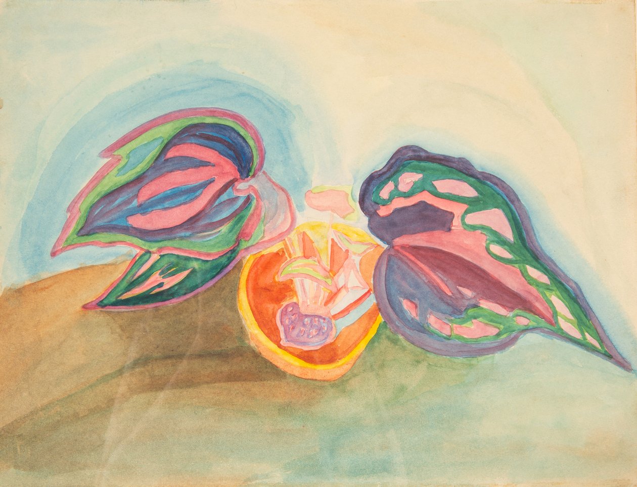Csendélet növénnyel, c. 1920. alkotó: Mikhail Vasilyevich Matyushin