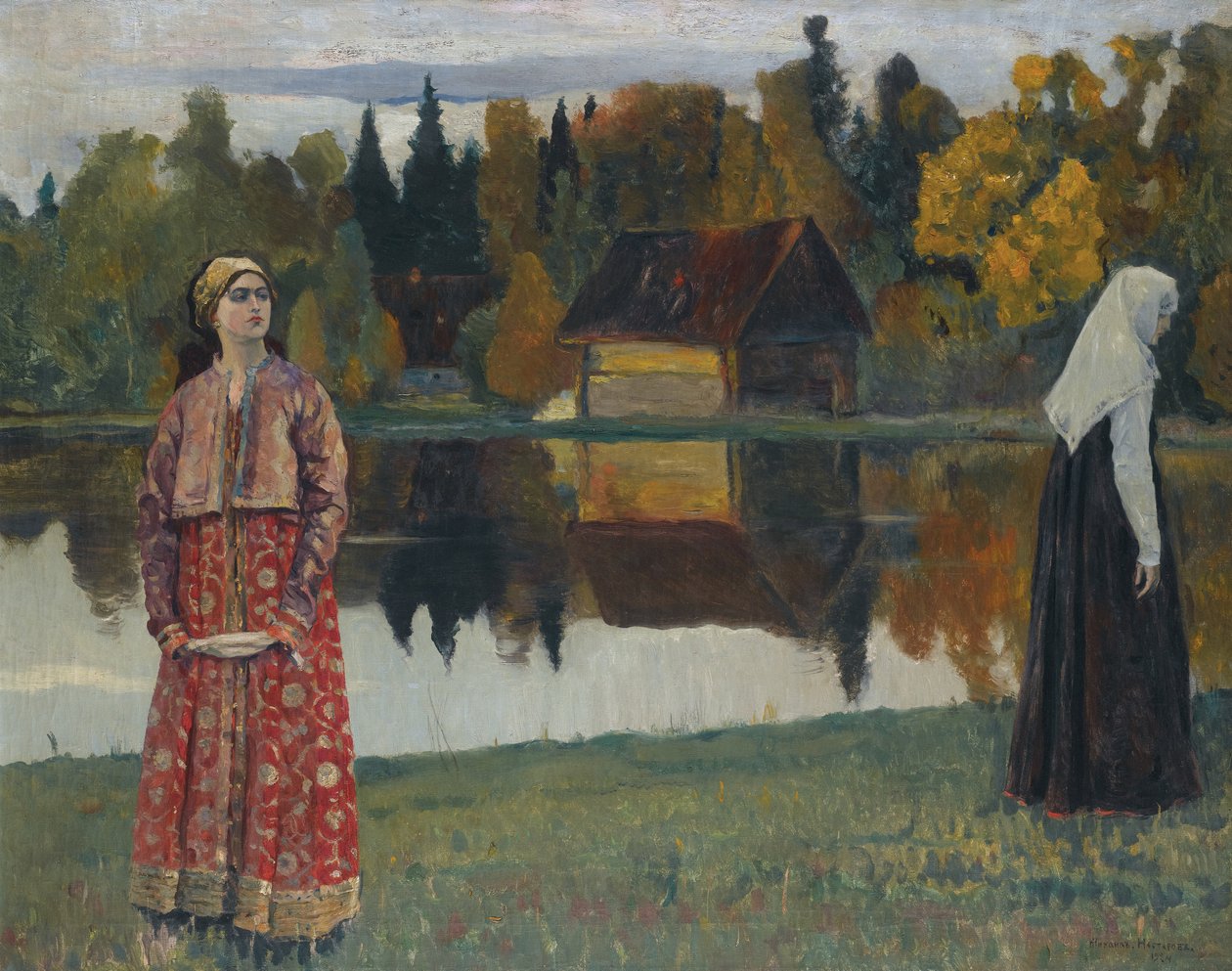 A tó mellett, 1924 alkotó: Mikhail Vasilievich Nesterov