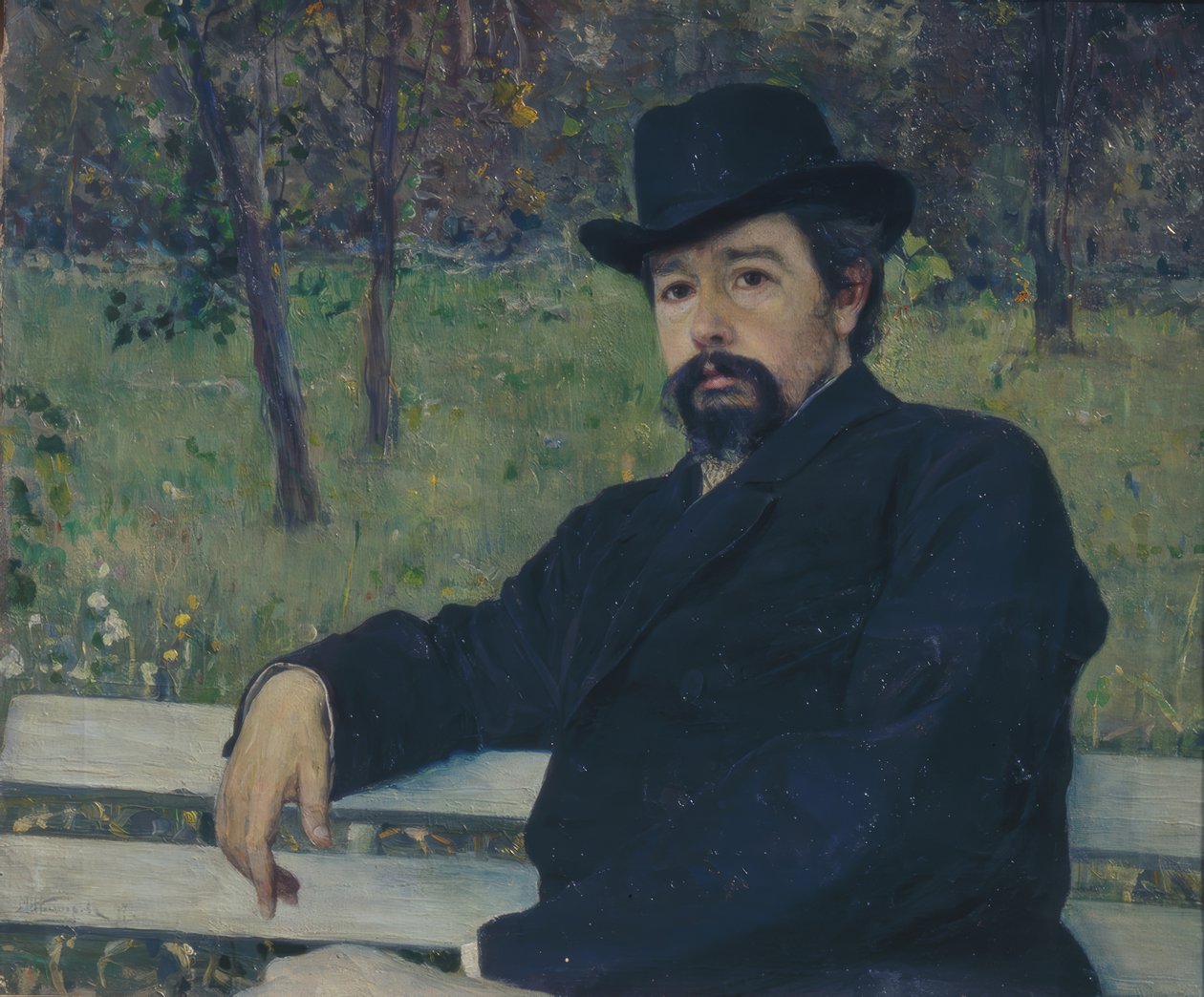 Nyikolaj Alekszandrovics Jarosenko festő portréja alkotó: Mikhail Vasilyevich Nesterov