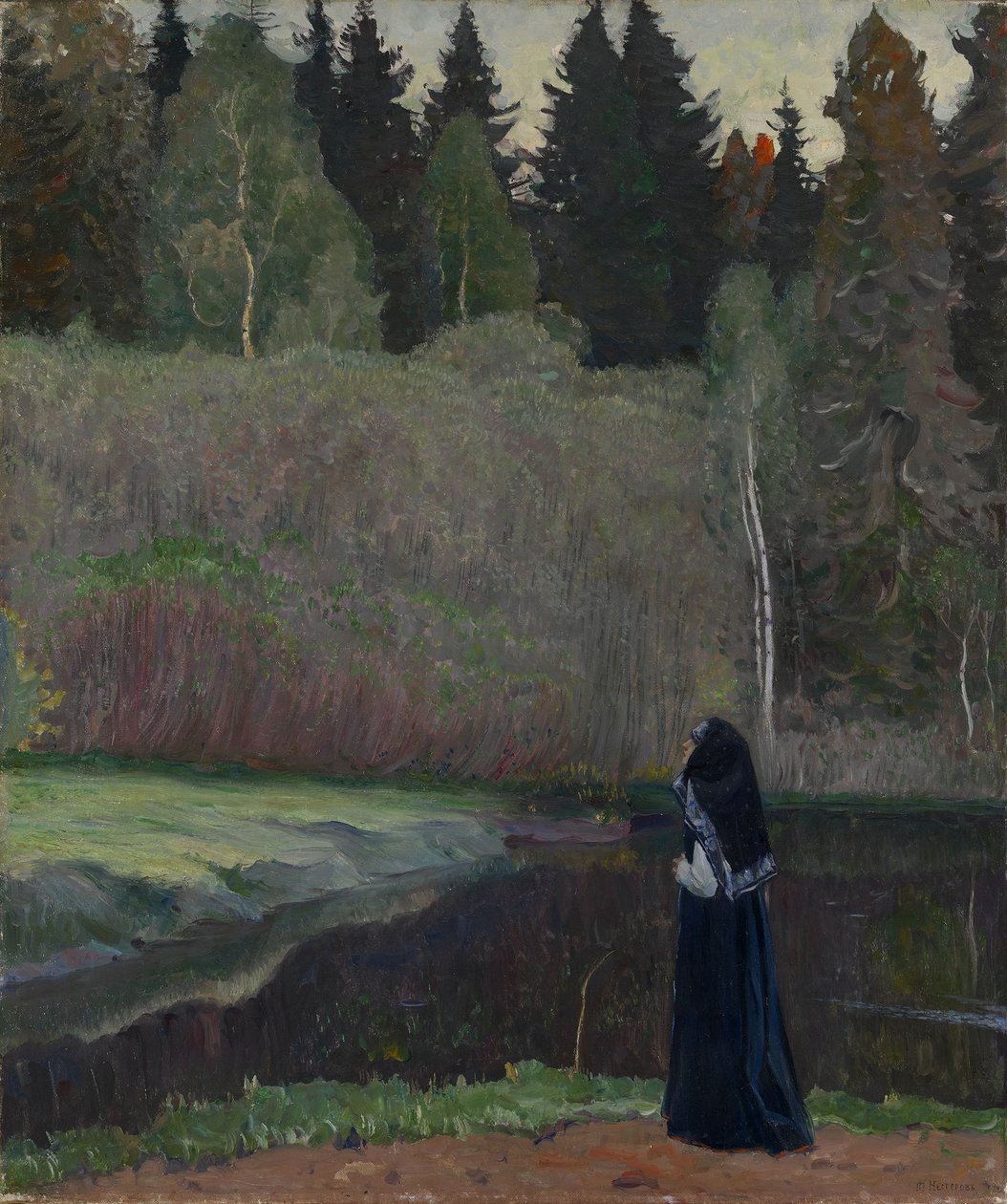 A Nightingale énekel, 1918 alkotó: Mikhail Vasilievich Nesterov