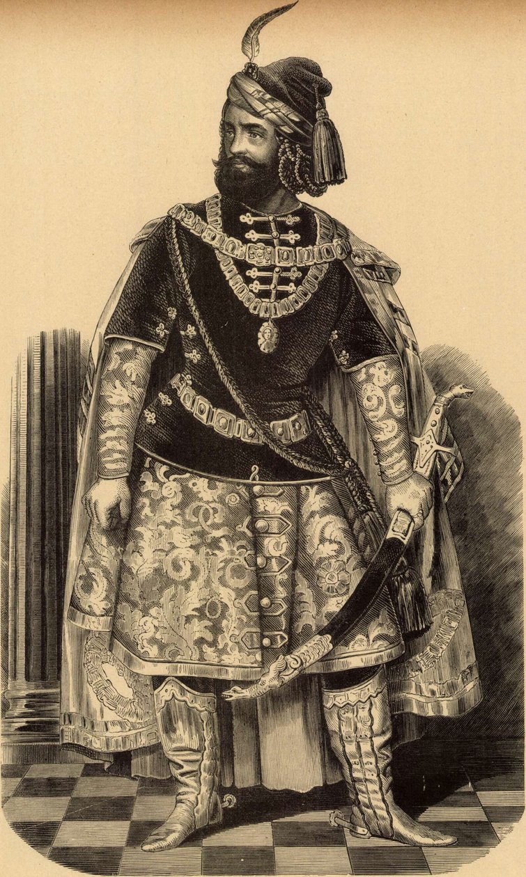 Lendvay Márton mint Bánk Bán (Barabás Miklós, 1856) alkotó: Miklós Barabás