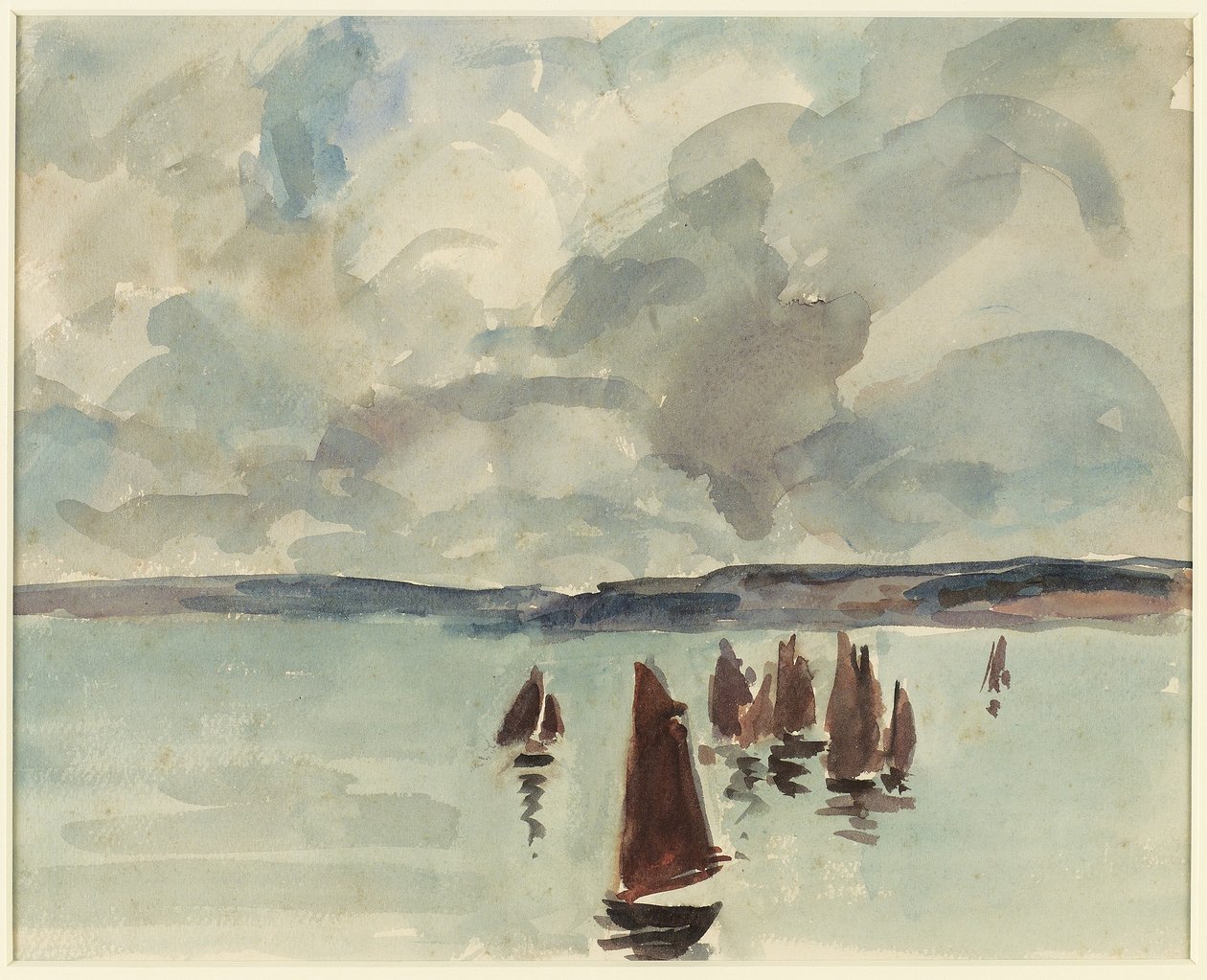 Pinasses, Arcachon-öböl, 1928 körül alkotó: Mildred Bendall