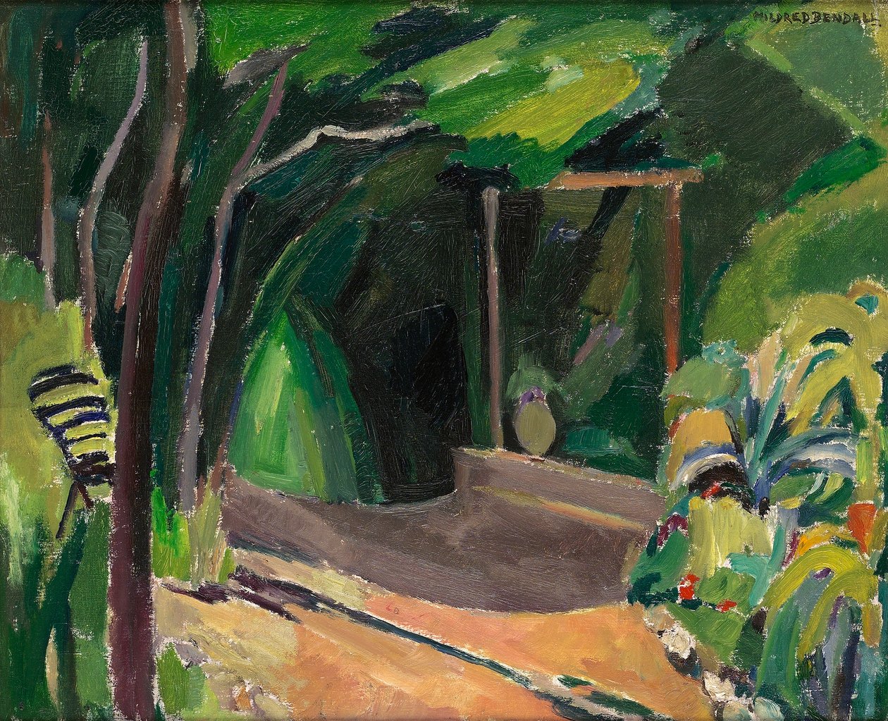A kert sarka, 1940 körül alkotó: Mildred Bendall