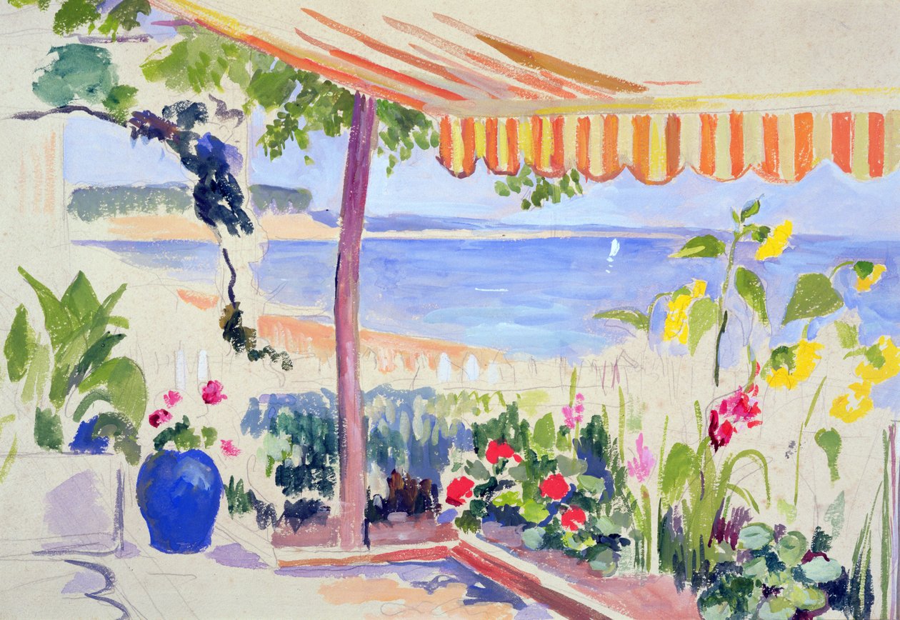 Kilátás az Arcachon-medencére alkotó: Mildred Bendall