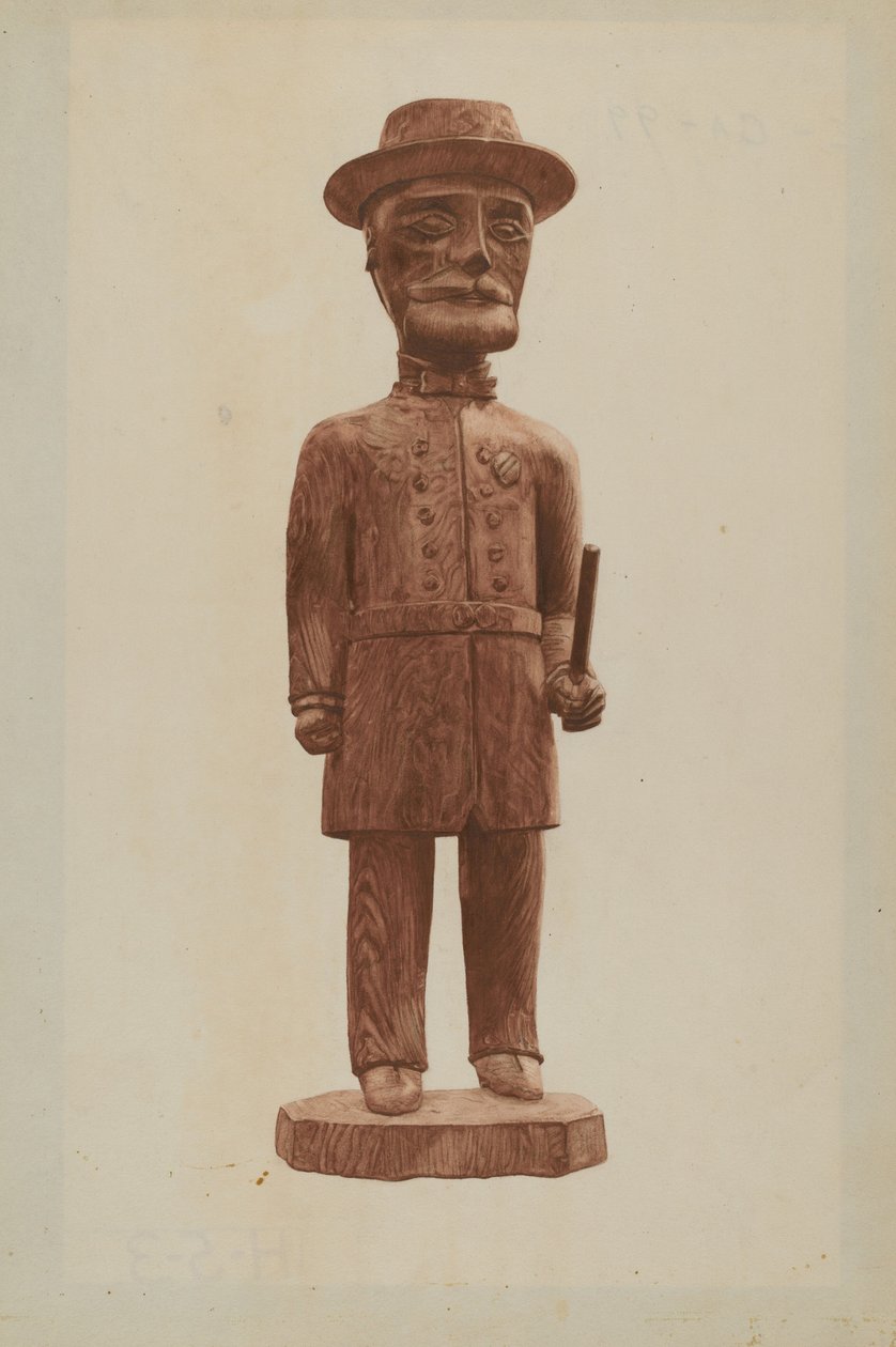 Faragott rendőr alkotó: Mildred E. Bent