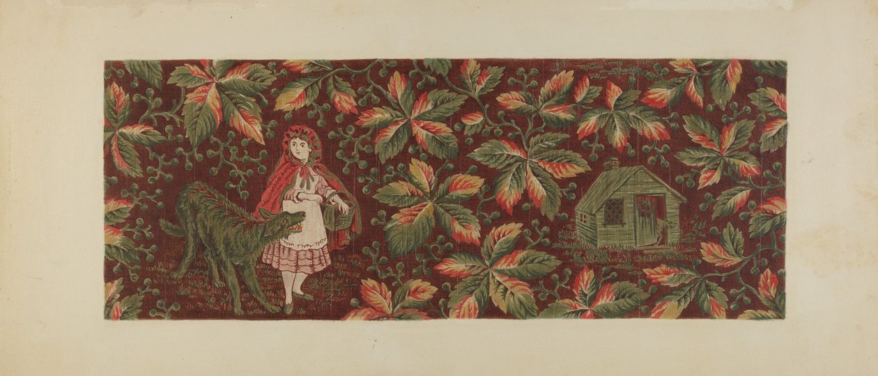 Nyomtatott textil, c. 1940. alkotó: Mildred Ford