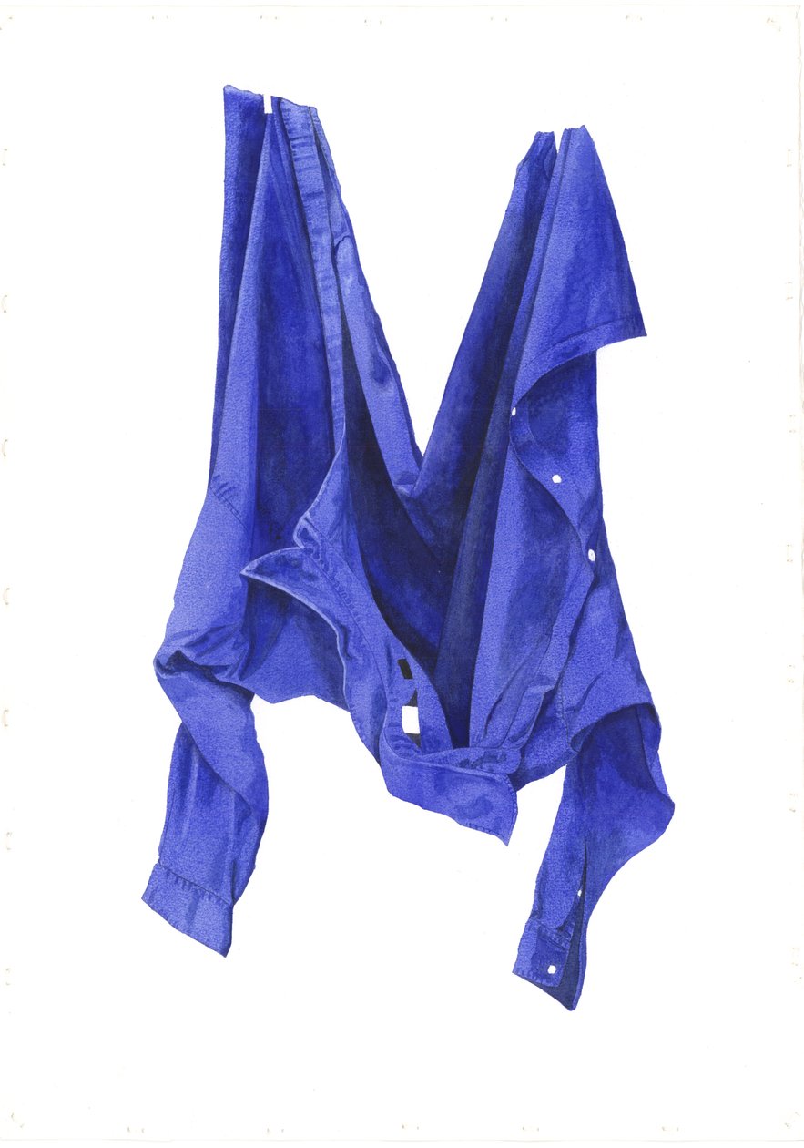 Fierce Blue Shirt, 2003 (wc papíron) alkotó: Miles Contemporary Artist Thistlethwaite