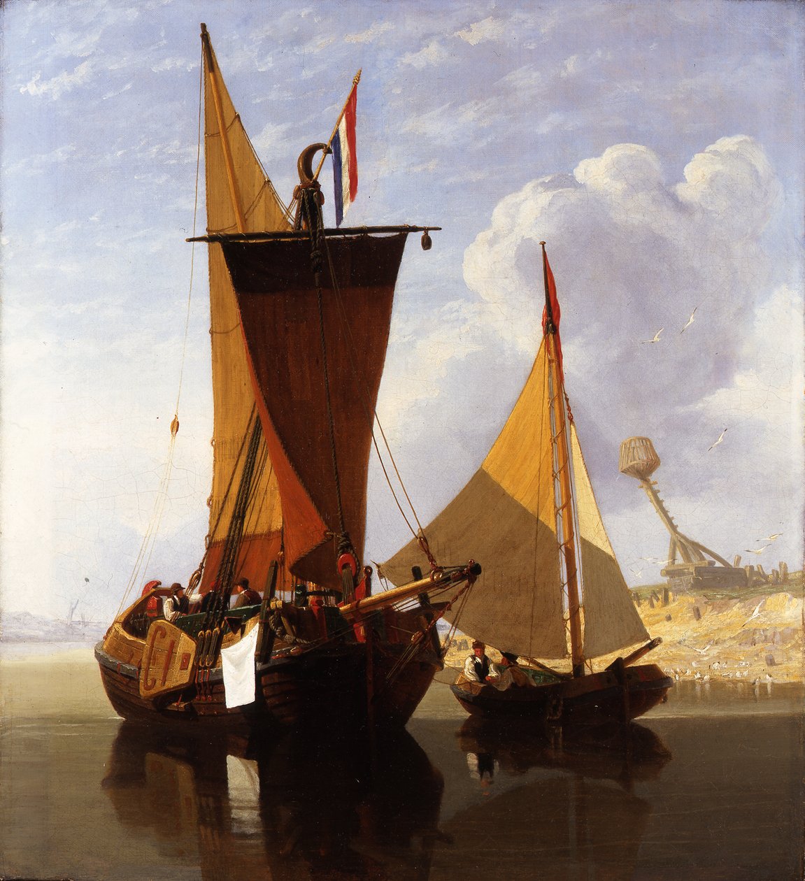 Hajók a Medway-n alkotó: Miles Edmund Cotman