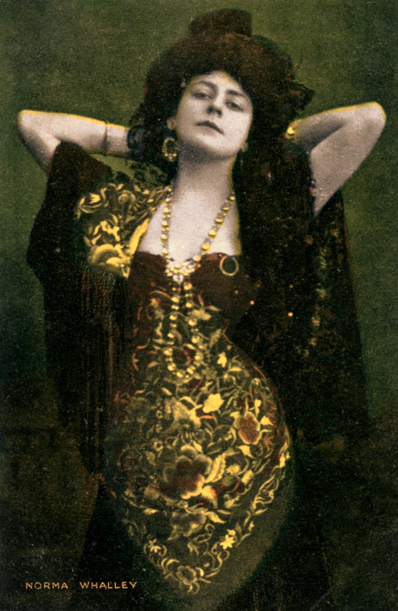 Norma Whalley, ausztrál színésznő, a XX. század elején. alkotó: Miller and Lang