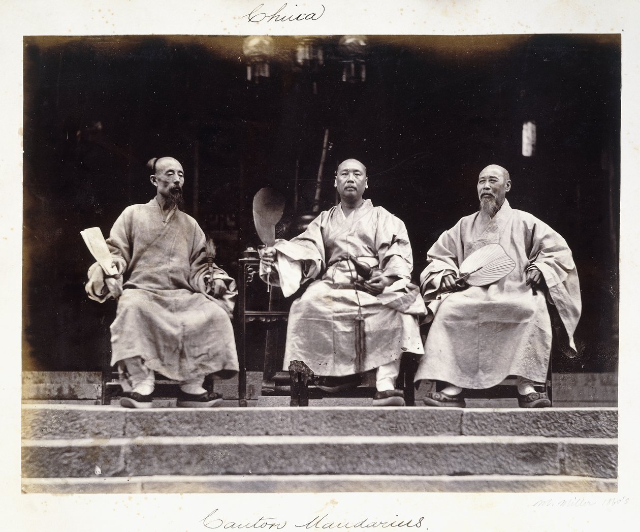 Canton Mandarins, 1860-as évek, 1860 körüli évek (albumnyomat) alkotó: Milton M. Miller
