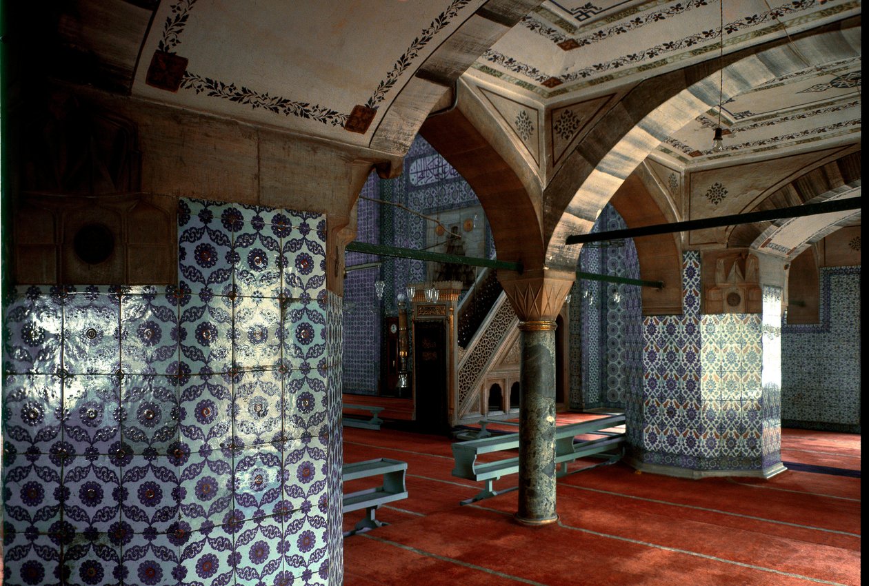 A Rusztem pasa mecset belső képe (1560-1564) alkotó: Mimar Sinan
