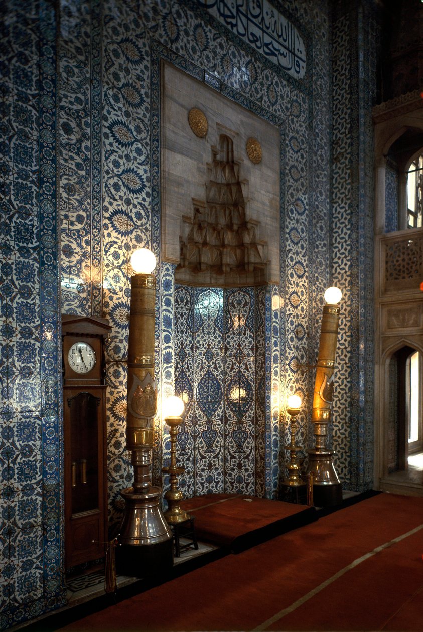 A Rusztem pasa mecset belső képe (1560-1564) alkotó: Mimar Sinan