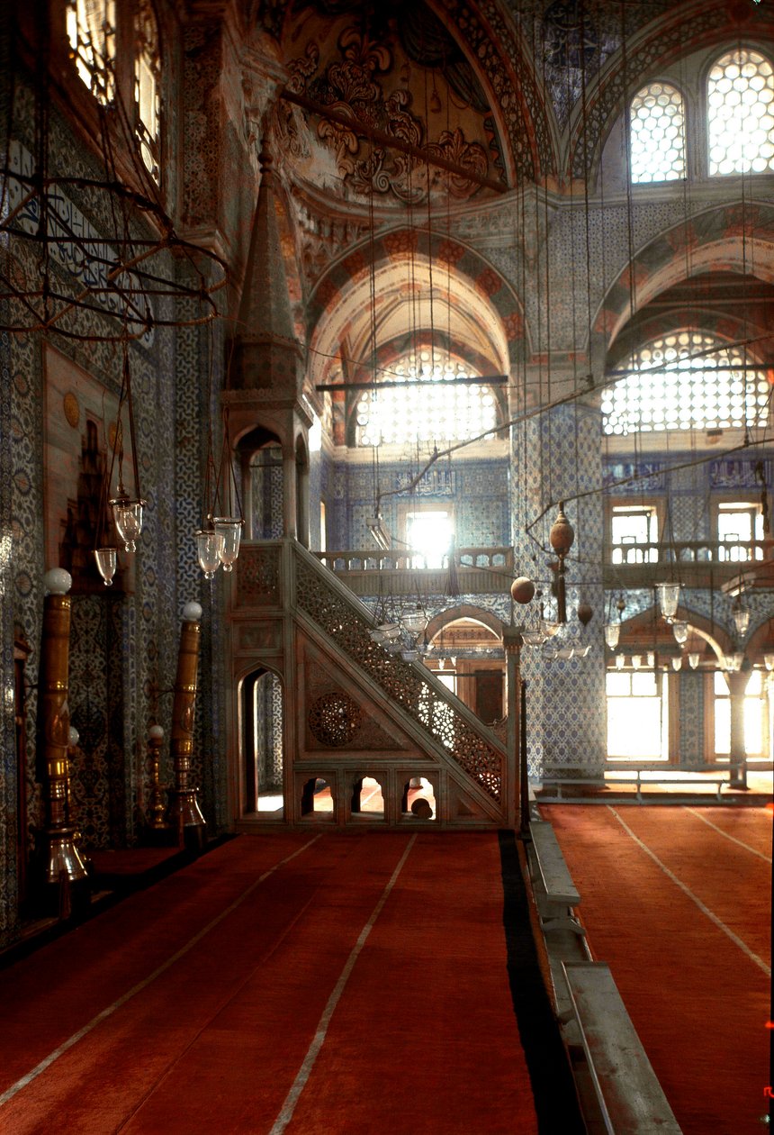 A Rusztem pasa mecset belső képe (1560-1564) alkotó: Mimar Sinan