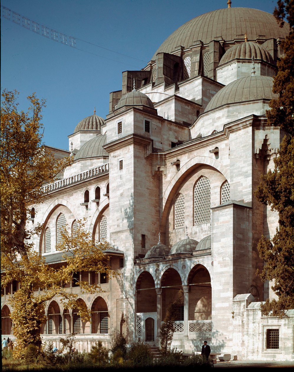 Kilátás a Szulejmán mecsetre (1550-1557) alkotó: Mimar Sinan