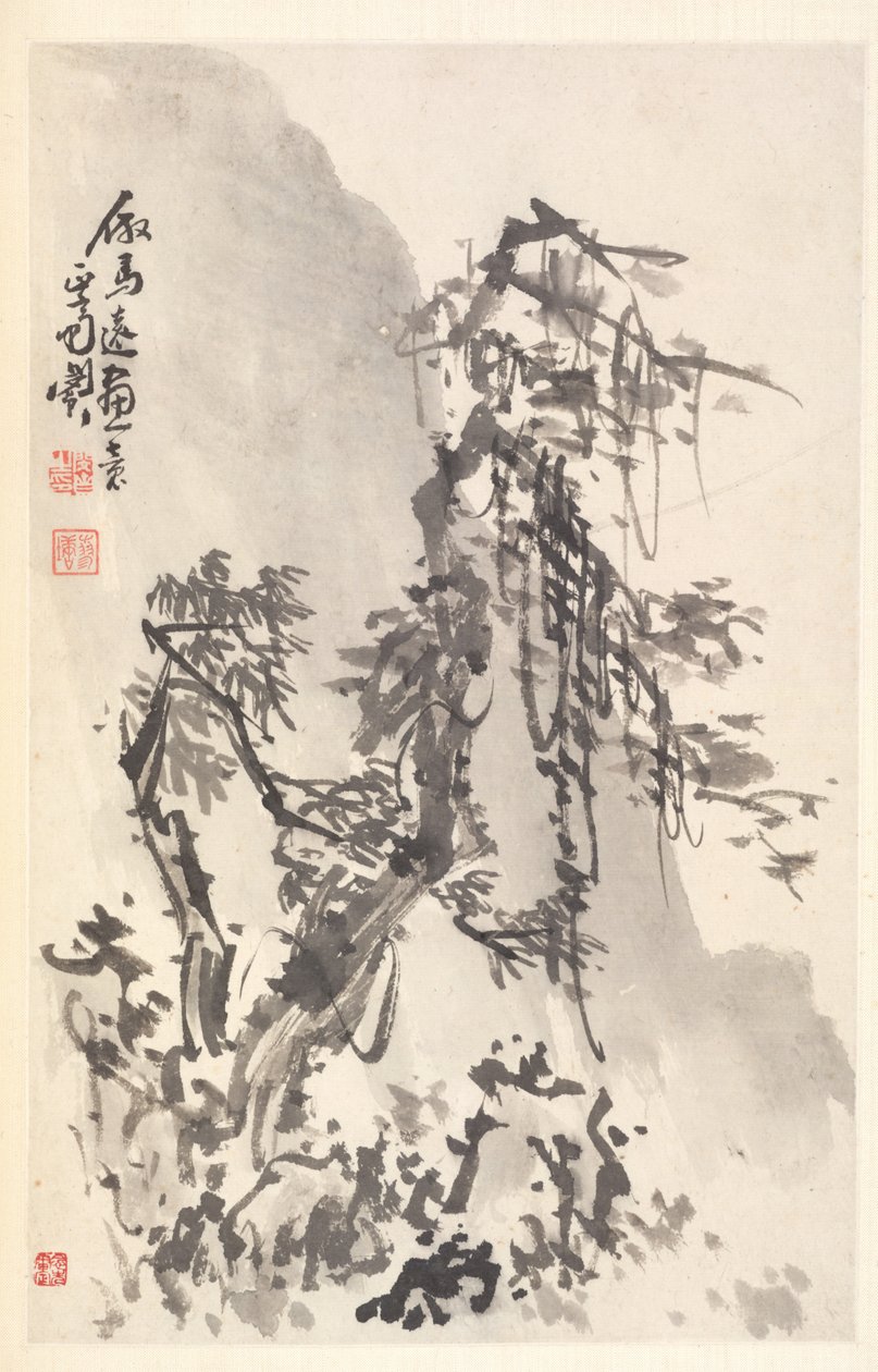 Táj Ma Yuan módjára, 1788. alkotó: Min Zhen