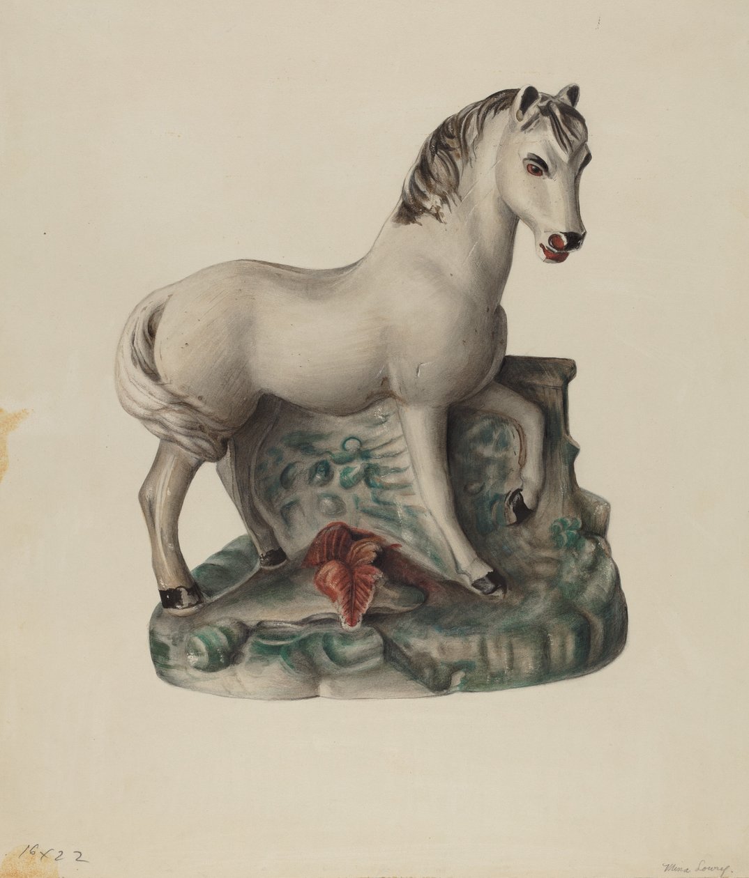 Chalkware Horse alkotó: Mina Lowry
