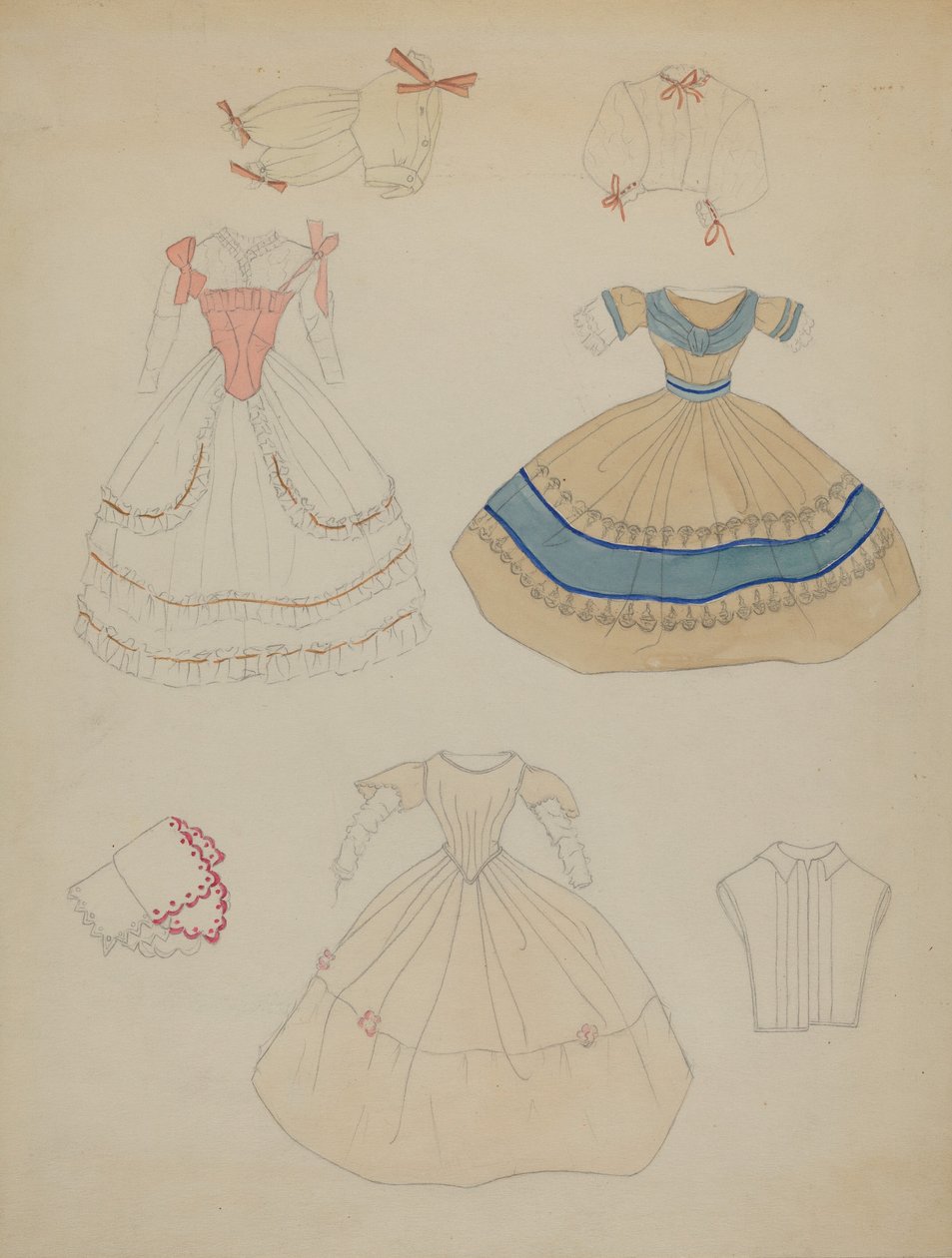 Baba és gardrób, c. 1936. alkotó: Mina Lowry