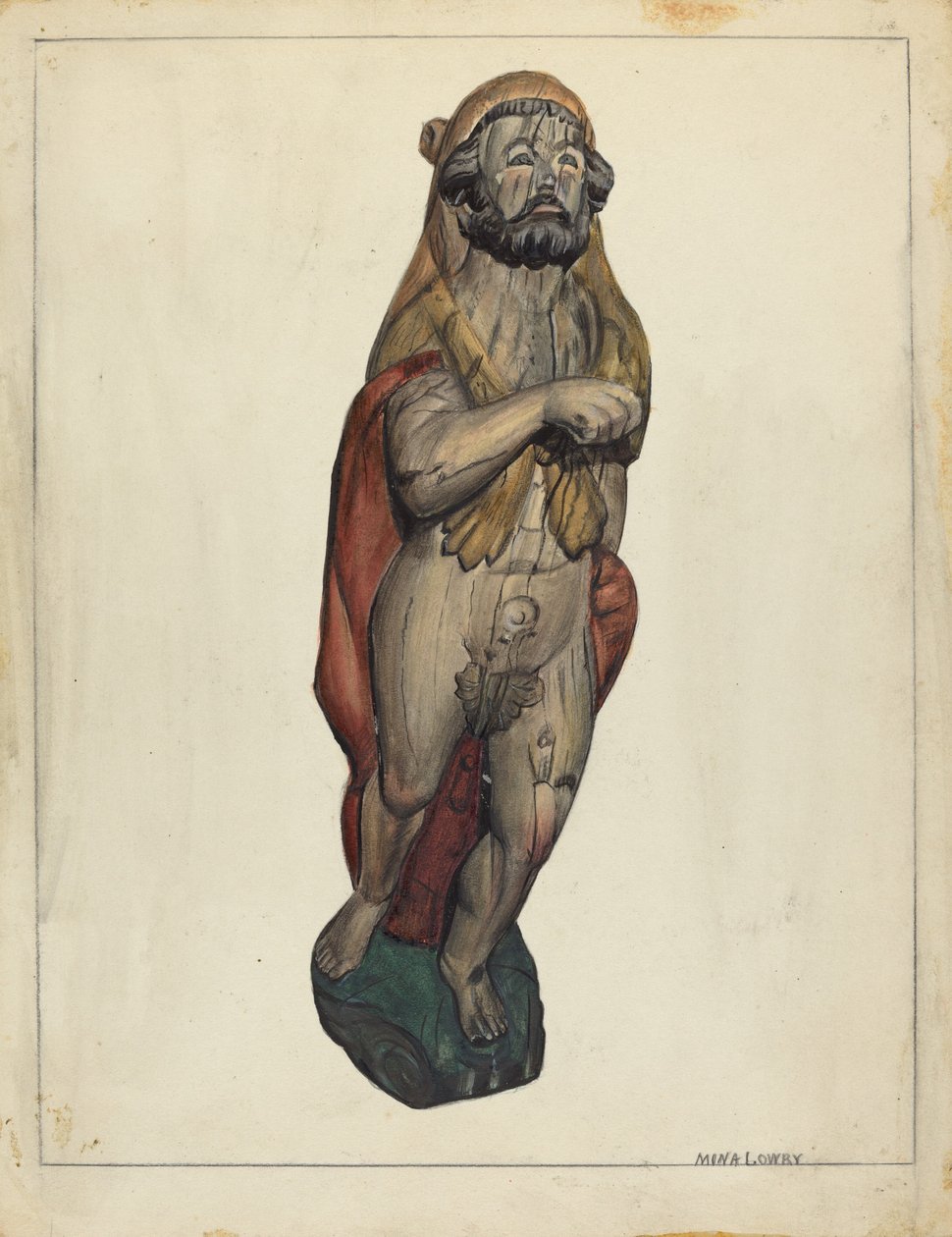 Férfi: Herkules, c. 1940. alkotó: Mina Lowry