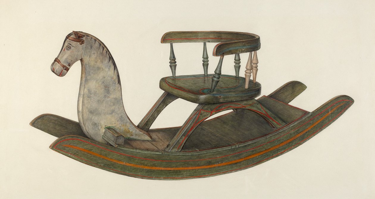 hintaló, c. 1940. alkotó: Mina Lowry