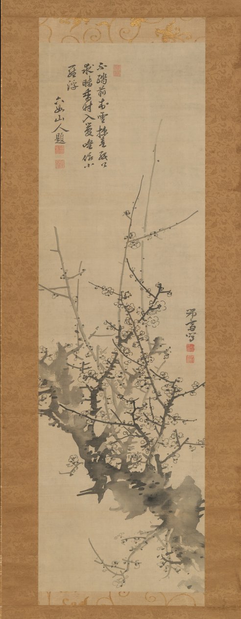 Szilvavirágzás, 18-19. század. alkotó: Minagawa Kien