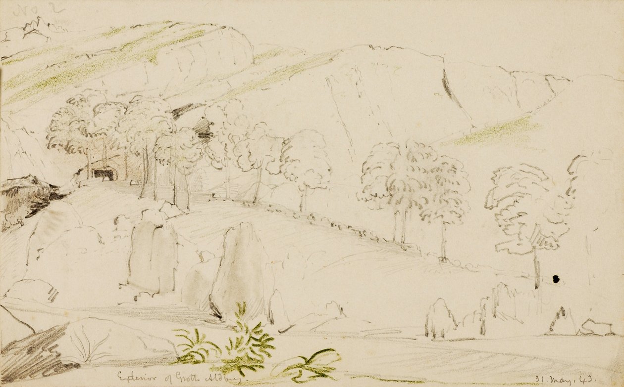 A Grotto külseje, Aldberg alkotó: Miner Kilbourne Kellogg