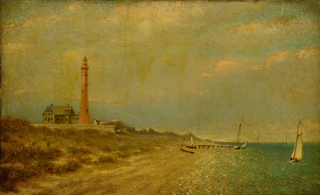 Fire Island világítótorony. alkotó: Miner Kilbourne Kellogg