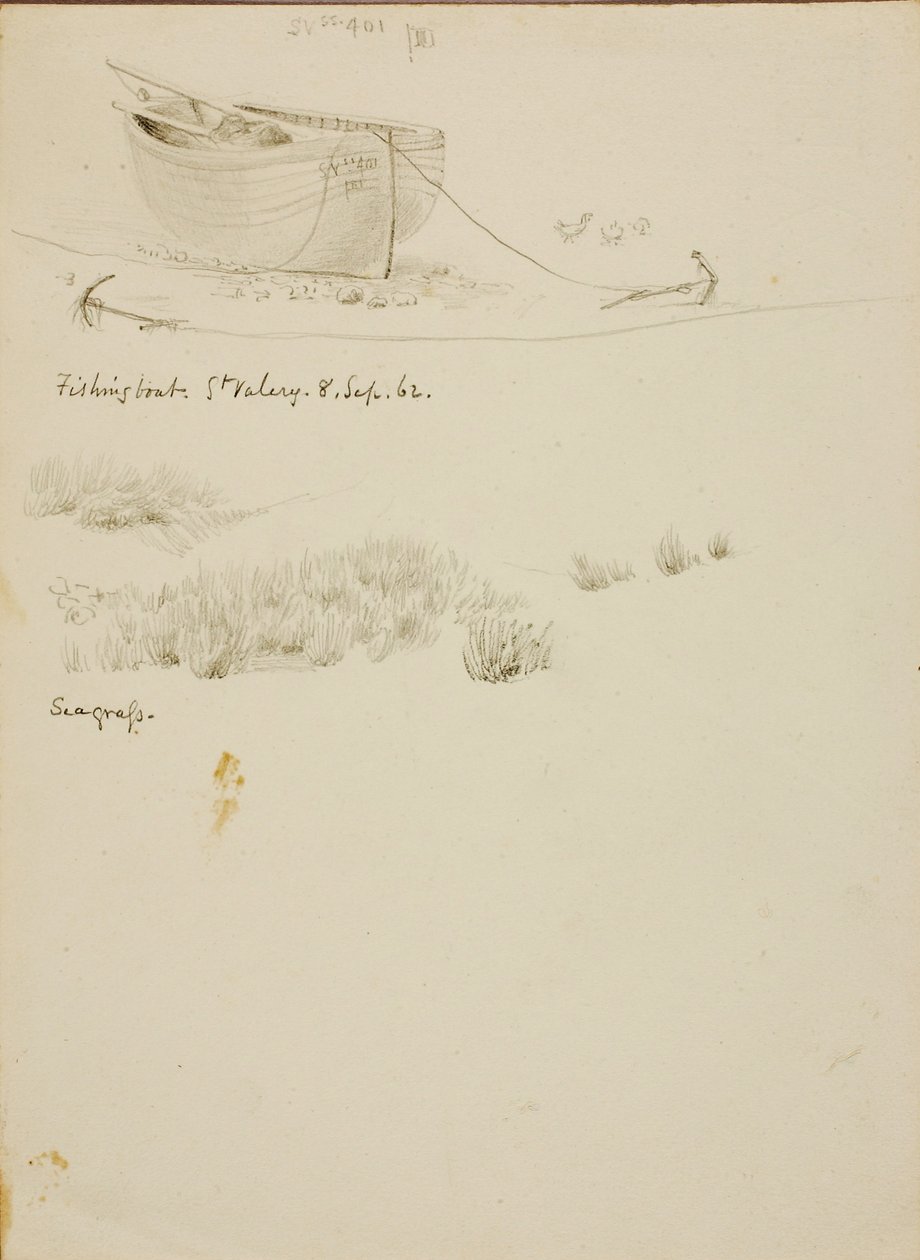 Halászcsónak/Szegfű, St. Valery alkotó: Miner Kilbourne Kellogg