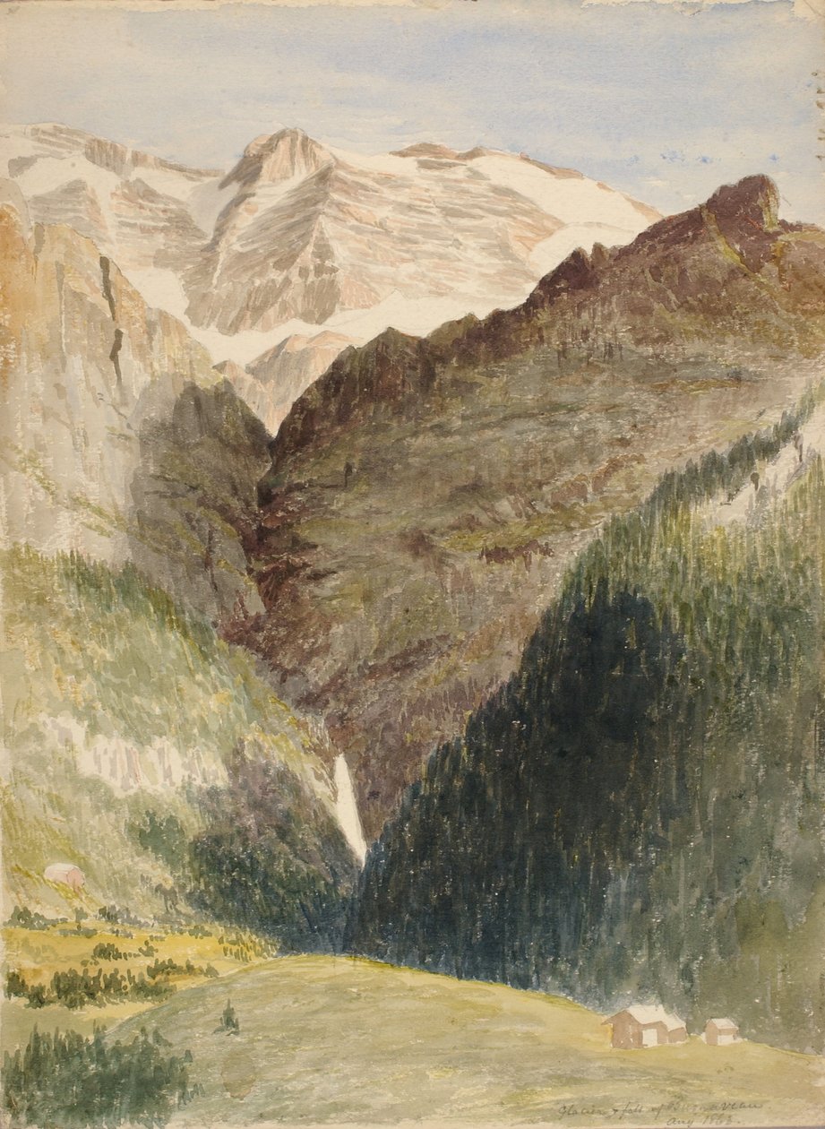 Gleccser és vízesés alkotó: Miner Kilbourne Kellogg