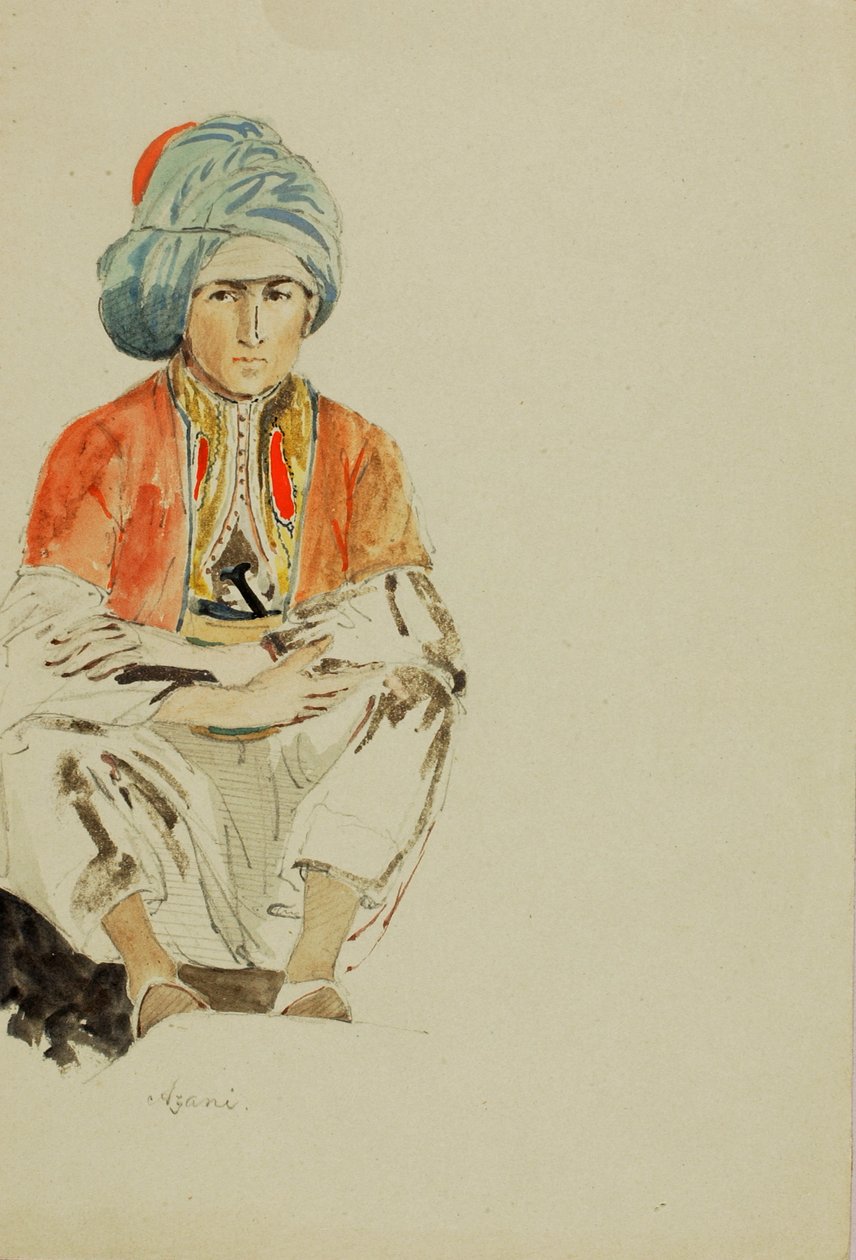 Férfi, Azani, n.d. alkotó: Miner Kilbourne Kellogg