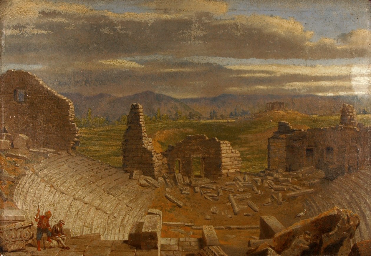 Asrum-Ázsia romjai: Layard Sir Henry Layarddal feltárva, kb. 1845. alkotó: Miner Kilbourne Kellogg