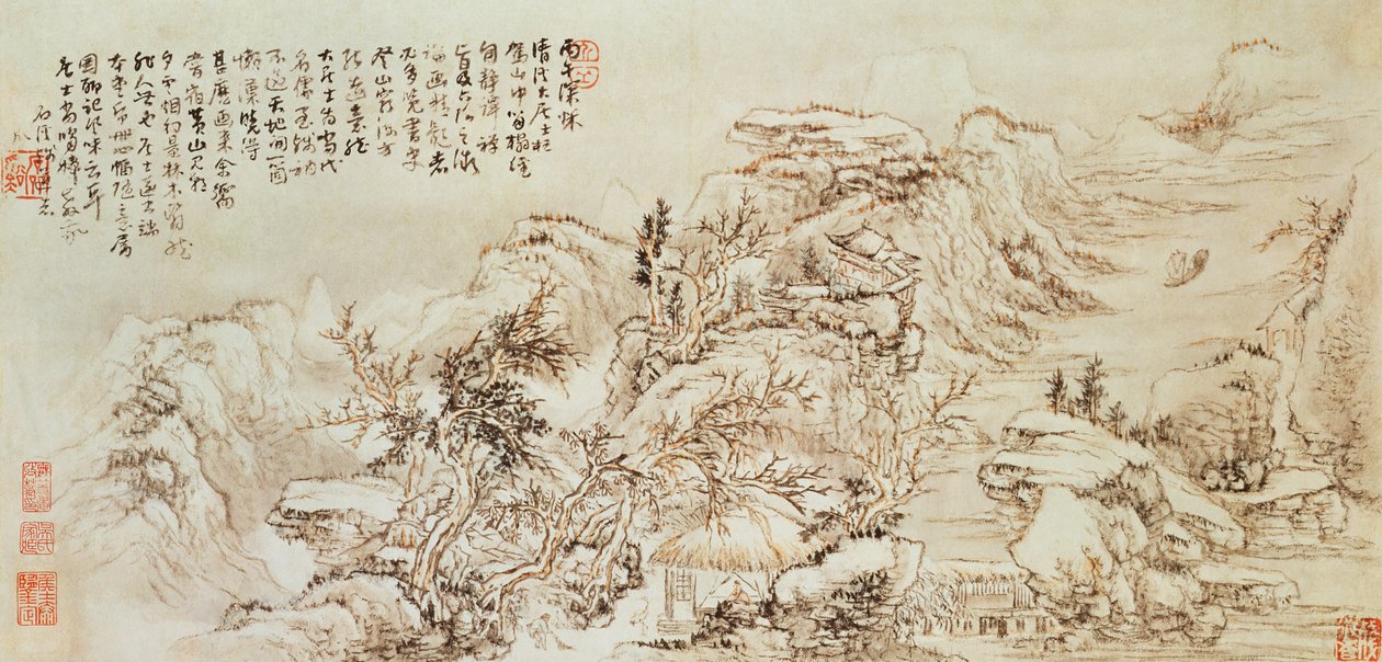 Adja hozzá a 331-es Mountain view-t, esetleg 17. századi (tintával papíron) alkotó: Ming Dynasty Chinese School