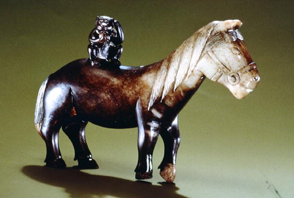 Ló és majom (jáde) alkotó: Ming Dynasty Chinese School