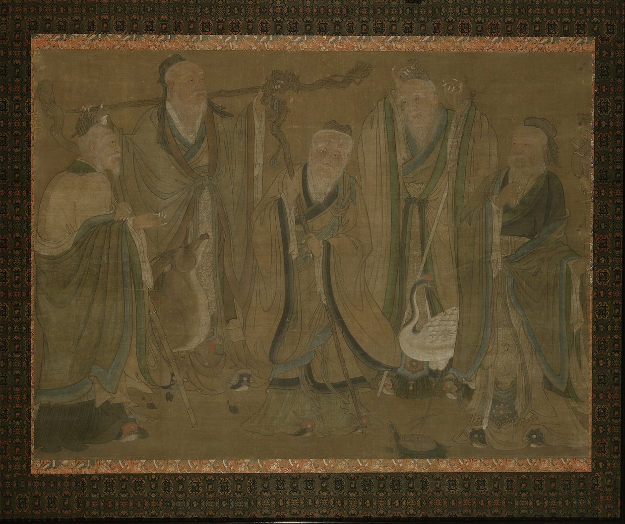 Öt bölcs, 15.-16. század eleje alkotó: Ming Dynasty Chinese School