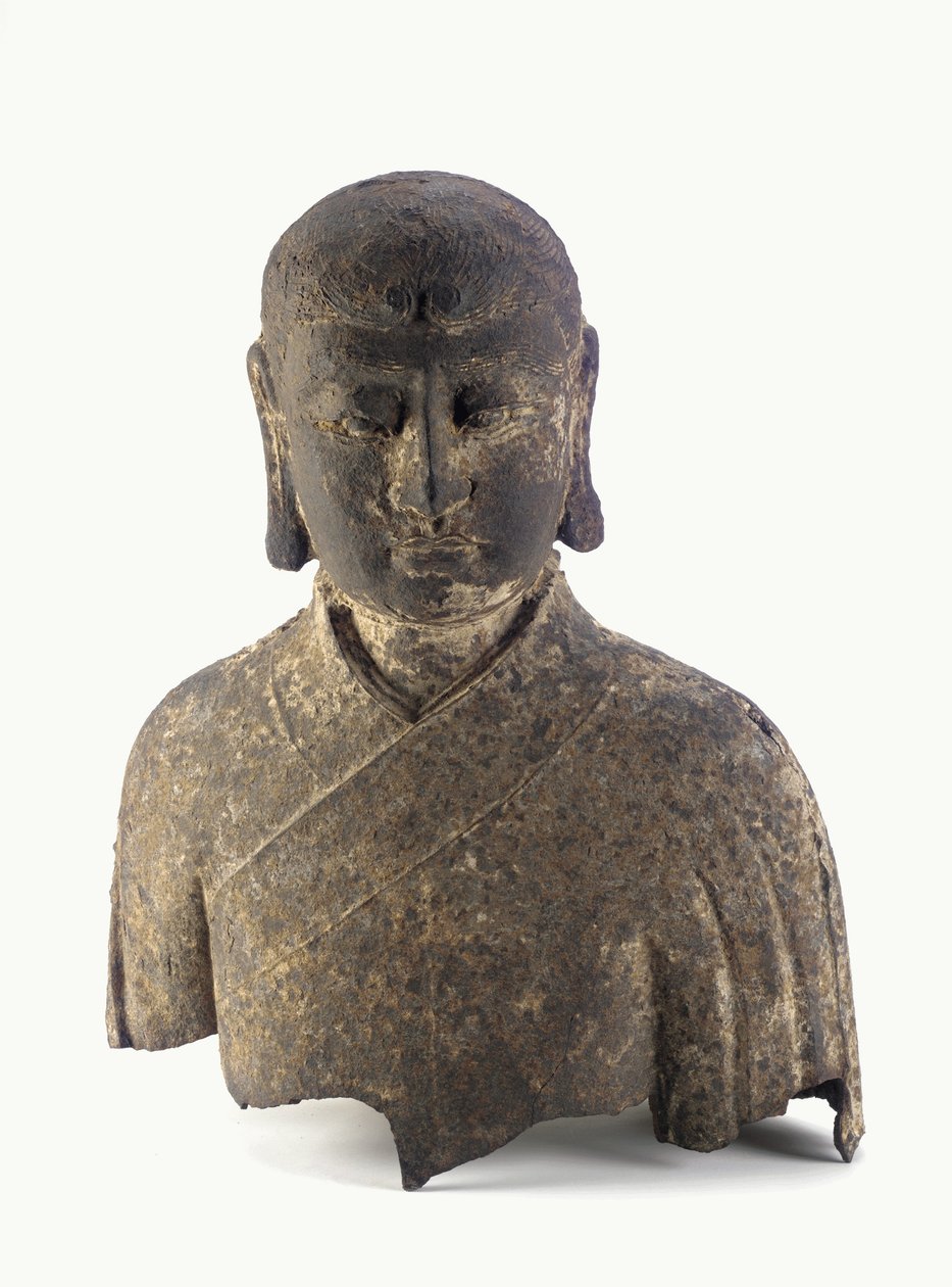 Lohan feje és mellképe (vas) alkotó: Ming Dynasty Chinese School