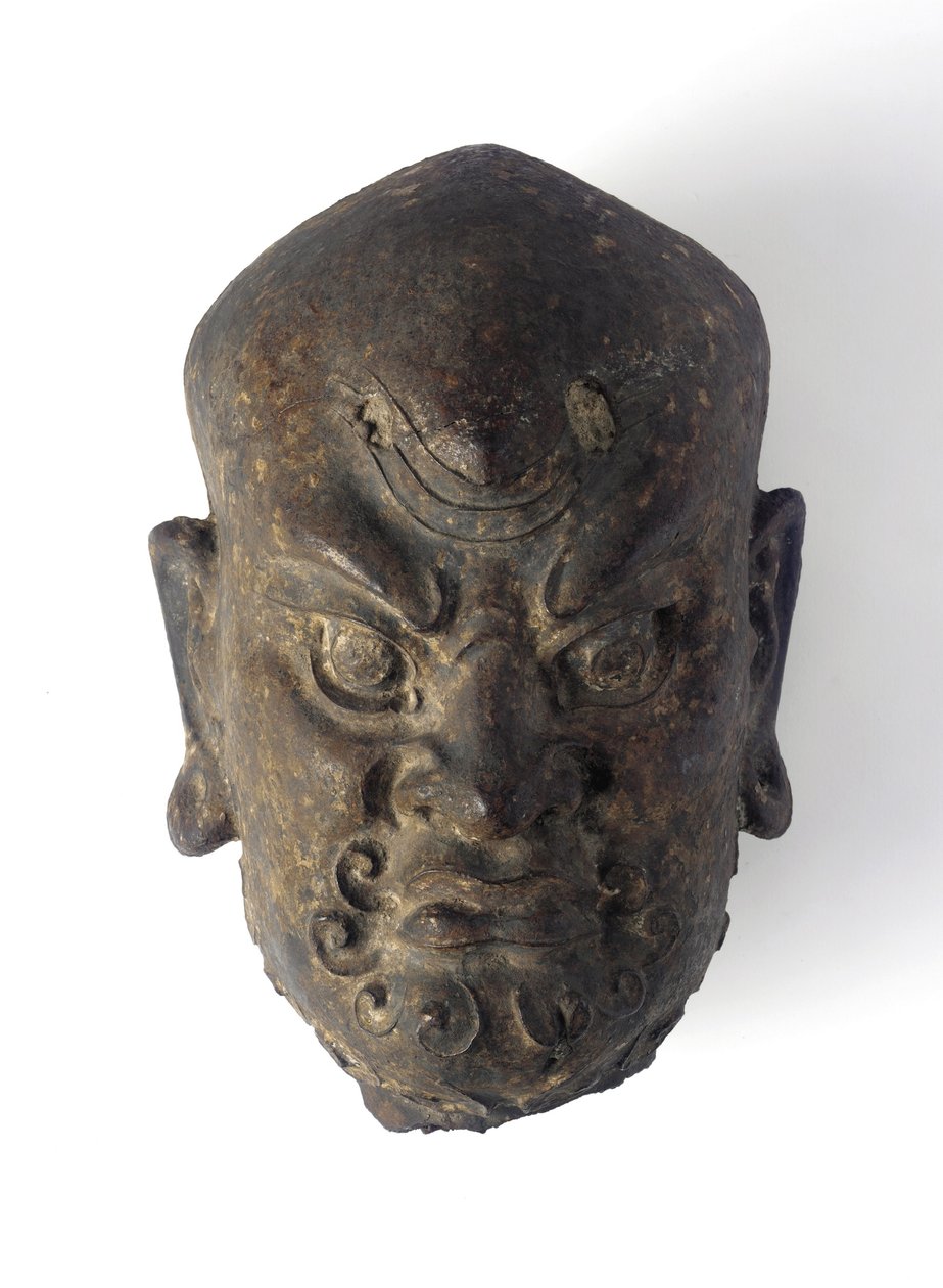 Egy istenség feje (vas) alkotó: Ming Dynasty Chinese School
