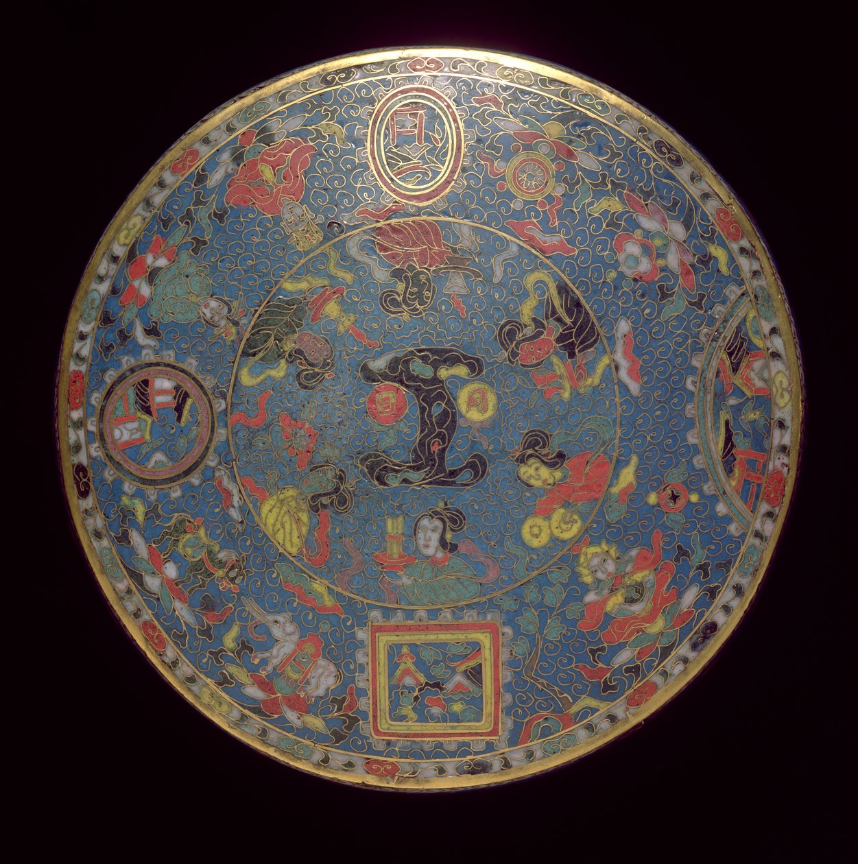 Mandala (Cloisonne zománc) (lásd még: 272151) alkotó: Ming Dynasty Chinese School