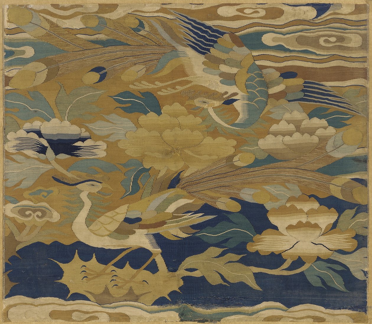 Főnixek és bazsarózsa, 14-15. század (selyem kárpit) alkotó: Ming Dynasty Chinese School