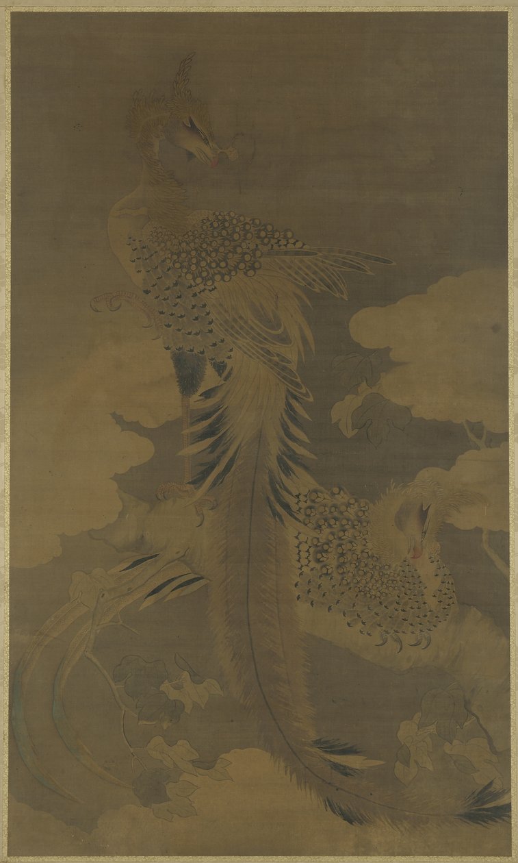 Főnixek a Paulownia fán, 1500 körül alkotó: Ming Dynasty Chinese School