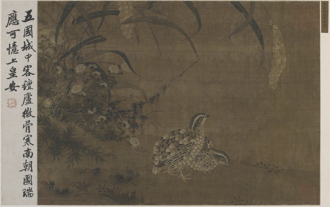 Fürj és köles alkotó: Ming Dynasty Chinese School