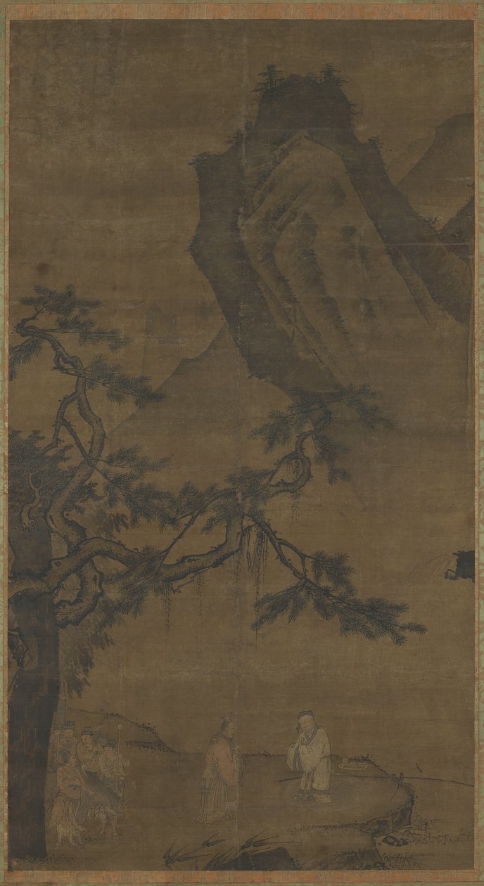 A bölcs megidézése a Wei folyónál alkotó: Ming Dynasty Chinese School