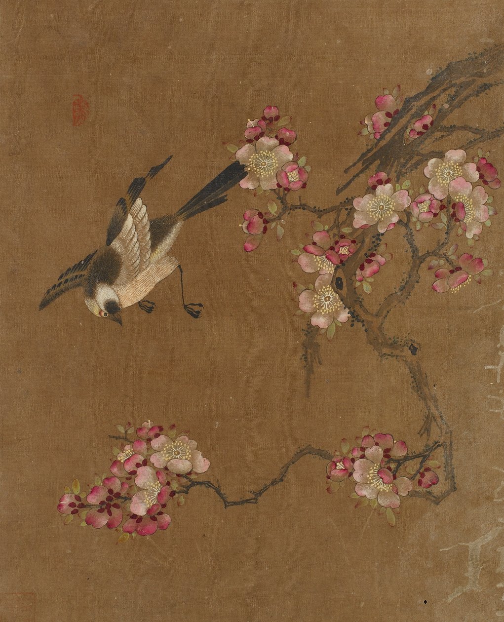 Tíz kép madárról és virágról (színes selyemen) alkotó: Ming Dynasty Chinese School