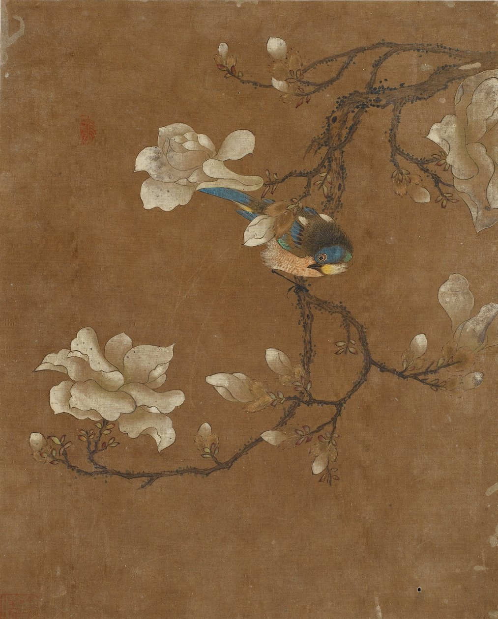 Tíz kép madárról és virágról (színes selyemen) alkotó: Ming Dynasty Chinese School