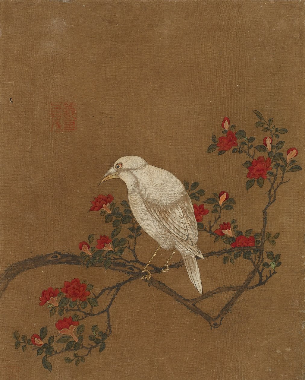 Tíz kép madárról és virágról (színes selyemen) alkotó: Ming Dynasty Chinese School