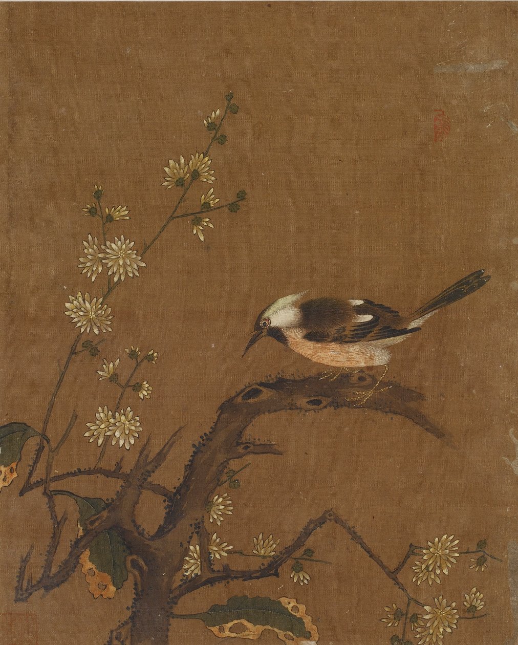 Tíz kép madárról és virágról (színes selyemen) alkotó: Ming Dynasty Chinese School
