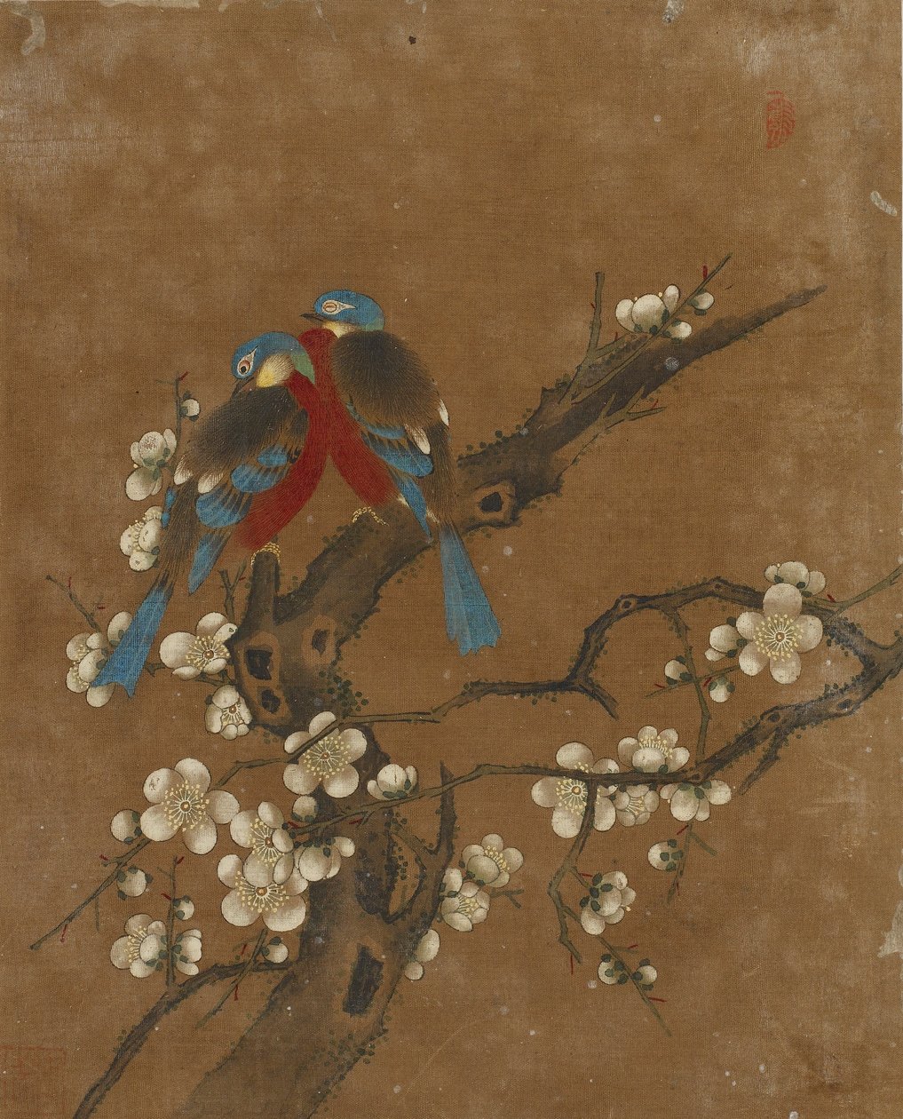 Tíz kép madárról és virágról (színes selyemen) alkotó: Ming Dynasty Chinese School